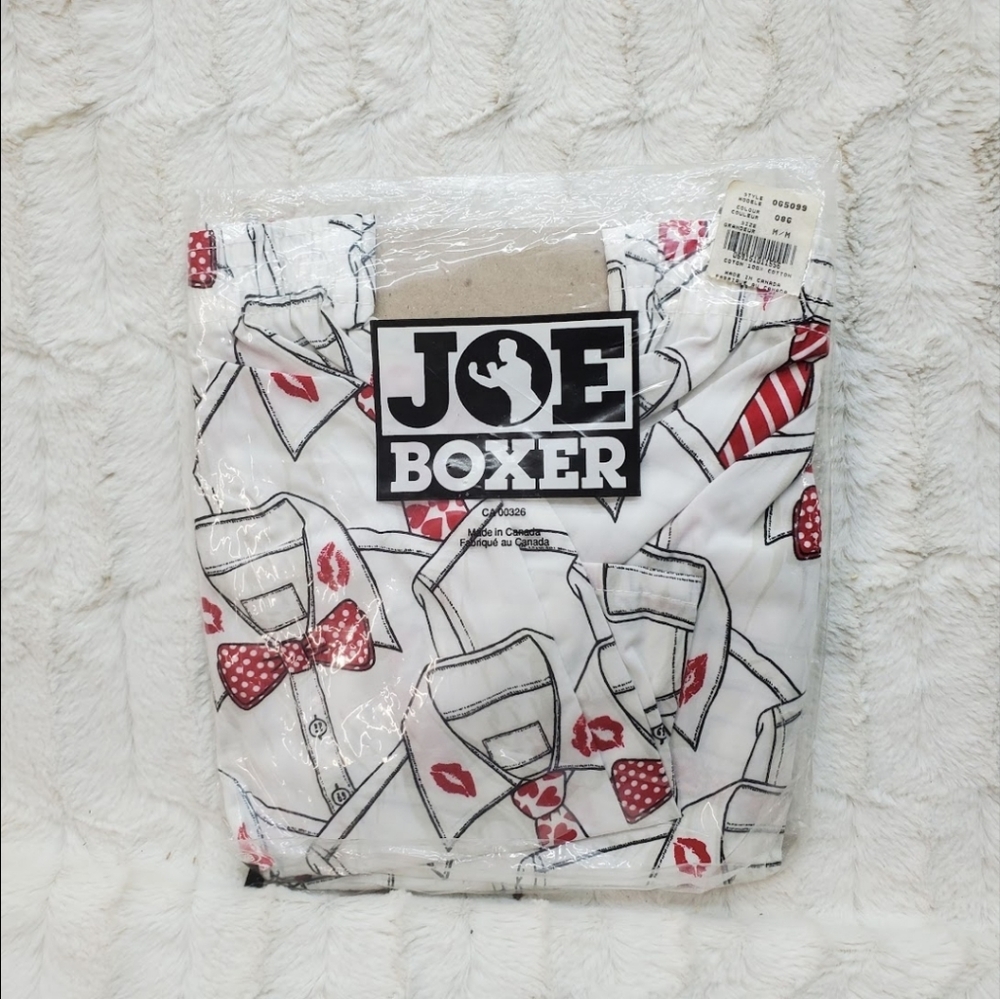 NWT Men's Boxer Shorts Kisses Hearts Vintage 90s  Made in Canada Size Medium